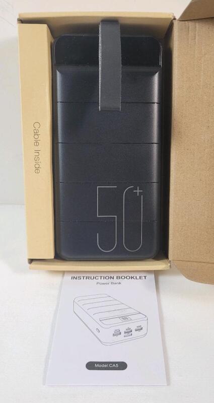 Charging Power Bank , Model # CA5 . Capacity 50000mAh / 185Wh . Tested Working .