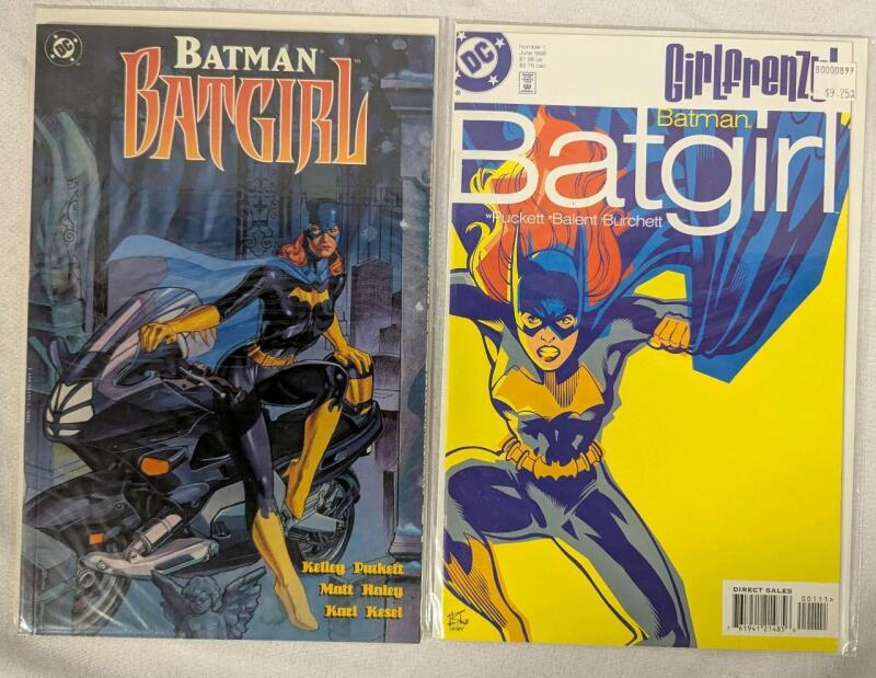 2 DC Batman Batgirl Comics.