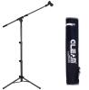 New - Gleam Portable & Lightweight Microphone Stand w/Boom Arm Extension . Height 20" - 74" , Boom Arm Extension 4" - 30"
