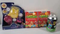 New - Children's Toy & Game Lot . Apples to Aplles Card Game &times;2 , Funko Soda Figure & Disney WISH Light-Up Star Set .