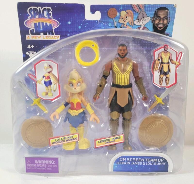 2021 Space Jam : A New Legacy - LeBron James & Lola Bunny 5" Action Figures . Sealed Pack