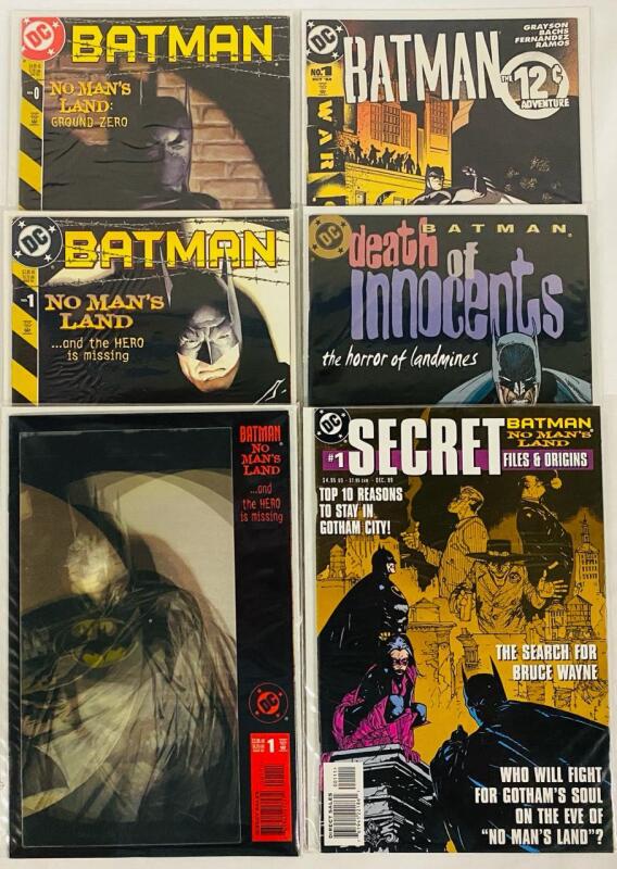 6 DC Batman One-Shot Comics, Includes No Man&rsquo;s Land, Death of Innocents, War Games