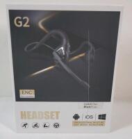 As New - G2 Open-Ear Bluetooth Headset w/Mic . Compatible with Android , iOS & Windows