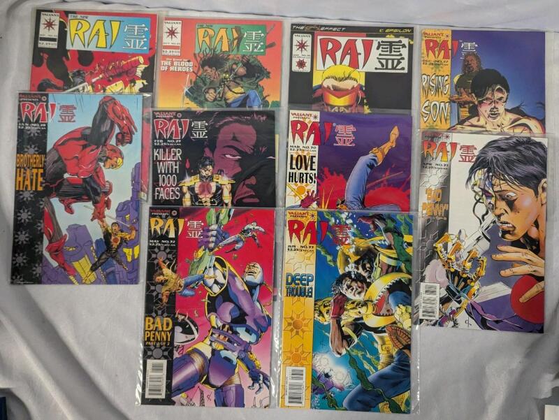 10 Valiant Rai Comics. 24-33 Consecutive Run