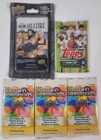 2023 Multi-Sport Sealed Wax Pack Lot . 2023 UD Goodwin Champions &times;3 , 2023 Topps MLB Baseball & 2023 UD AEW Allure Wrestling .