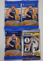 2024-25 NBAhoops Sealed Wax Packs &times;3 & 2024 Donruss NBA Basketball Sealed Wax Pack &times;1