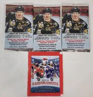 2024-25 UD Series Two NHL Hockey Wax Packs (sealed) - 3 Packs & 2022-23 Topps NHL Hockey Stickers (sealed)