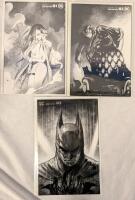 3 DC Batman Black and White Comics.