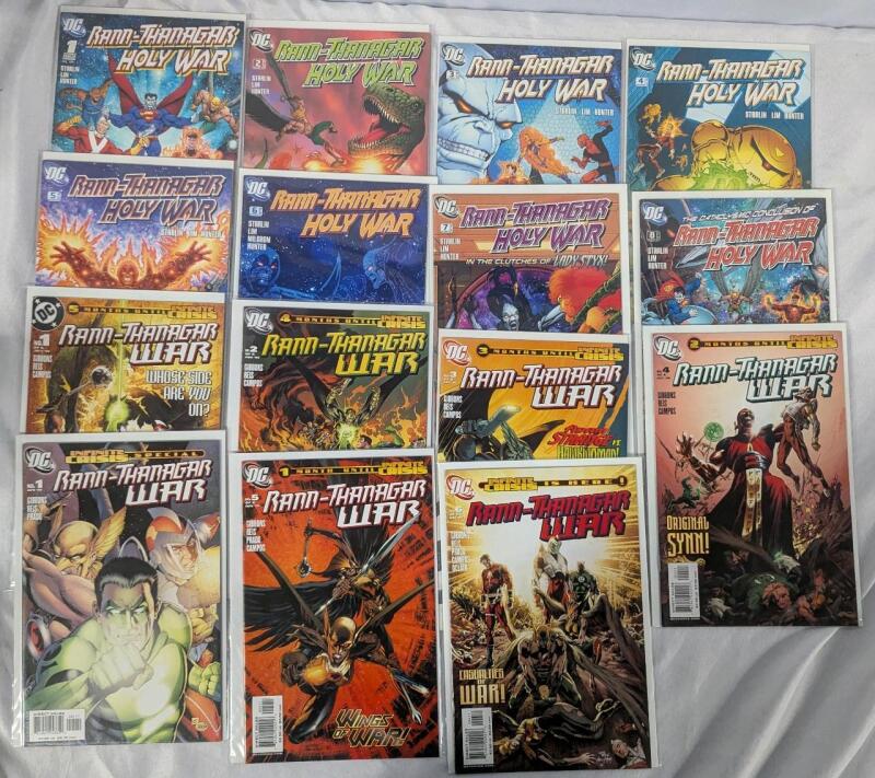 15 DC Rann-Thanagar Comics. Issues 1-8 of Holy War and Issues 1-6 of War (Duplicate issue 1)