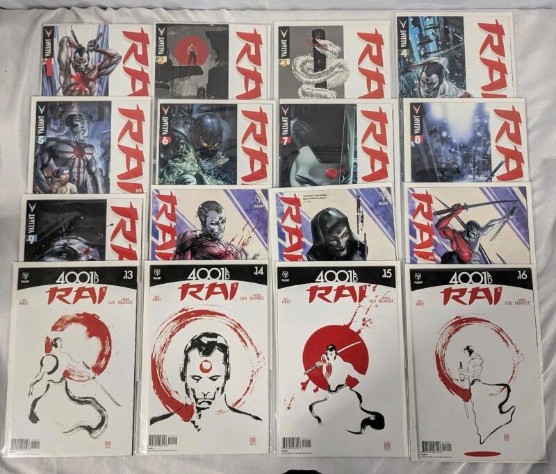16 Valiant Raic Comics. Consecutive Run Issues 1-16