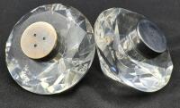 Pair of Shannon Crystal Salt & Pepper Shakers Diamond Shape - Made in Ireland