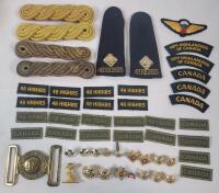 Vintage Canadian Military Badges , Buttons & Patches . Including Items from The 48th Highlanders or Canada