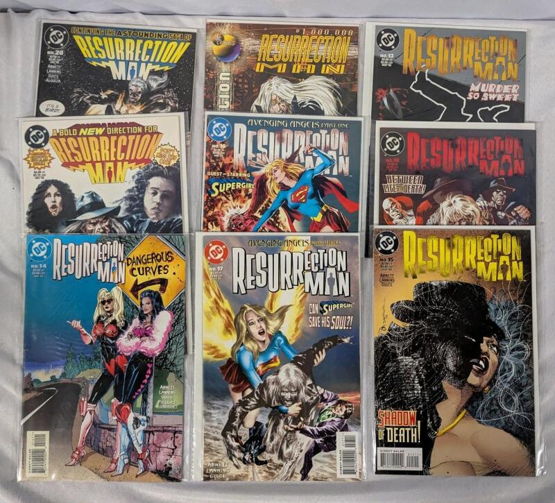 9 DC Resurrection Man Comics. Between Issues 14 & 20 + 1,000,000