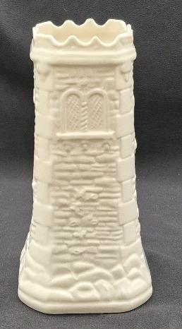 1998 Belleek Thomond Tower Vase 6.25" Tall - Made in Ireland
