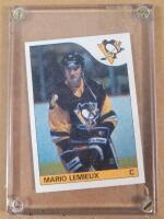 1985-86 Topps Mario Lemieux #9 Rookie NHL Hockey Trading Card in Case . Feel Free to Send Email for Any Questions & All Lots Can be Viewed at R&T During Regular Business Hours
