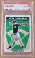 1993 Topps Derek Jeter #98 1992 Draft Pick Graded Trading Card . PSA Graded NM-MT 8