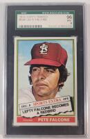 1976 Topps Traded Lefty Falcone #524T Graded Trading Cards . SGC Graded 96 Mint 9