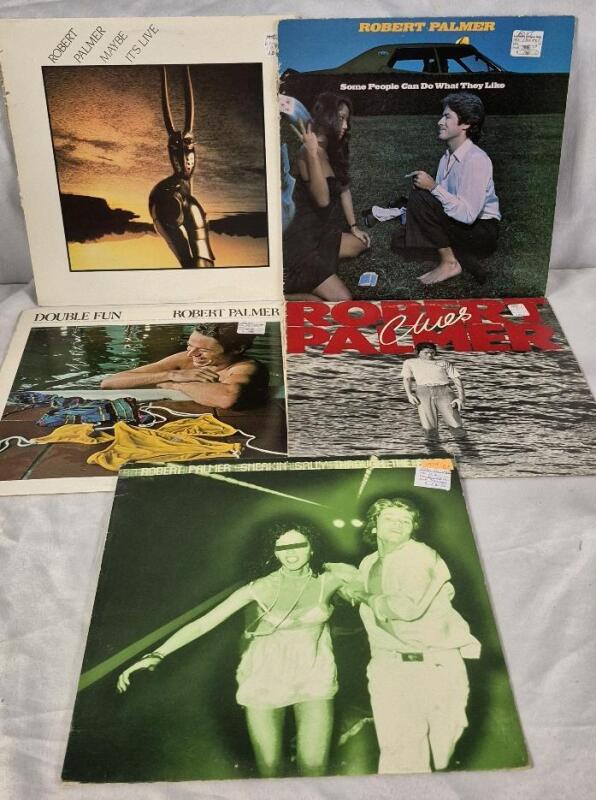 5 Vintage Robert Palmer Records LP's