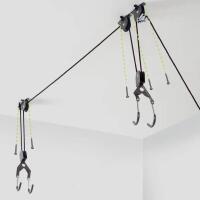 As-New In Box Delta Ceiling Hoist with Straps for Bicycles, Kayaks, and Other Garage Items