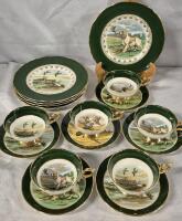 Vintage Regency "WILDLIFE SERIES" Teacups & Saucers with Luncheon Plates