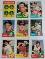 1963 Topps MLB Baseball Trading Card Singles , Nine (9) Trading Cards