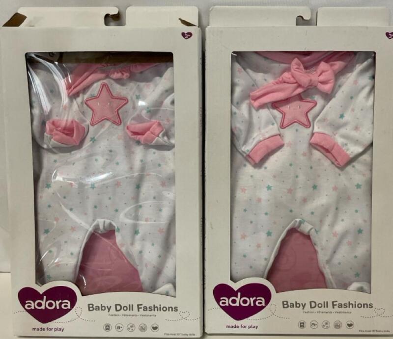 2 New Baby Doll Outfits for 16&rdquo; dolls