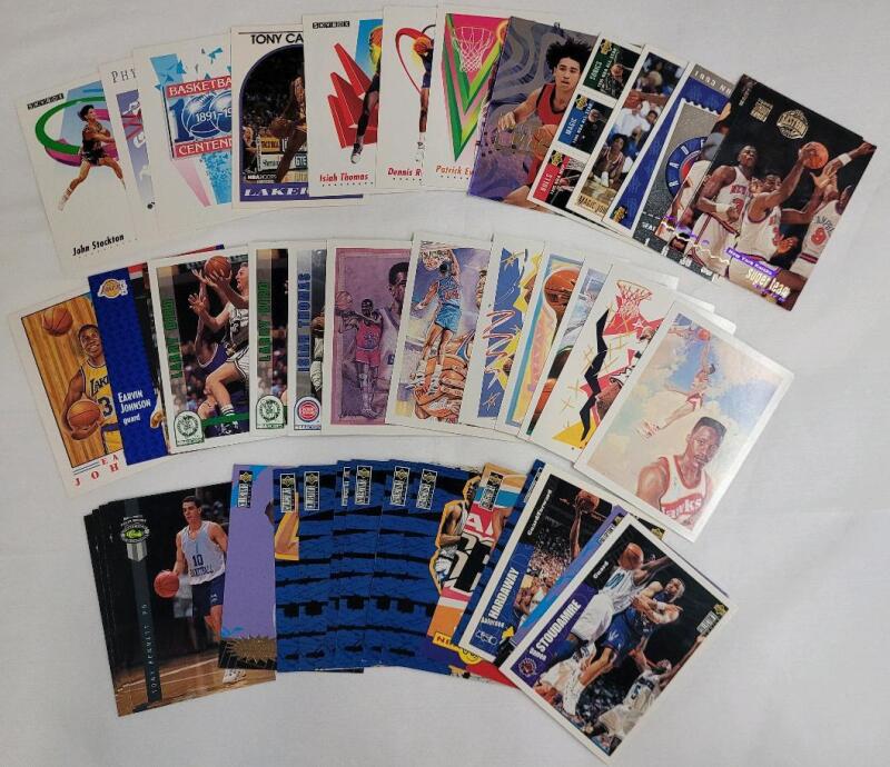 1990s NBA Basketball Trading Card Singles .