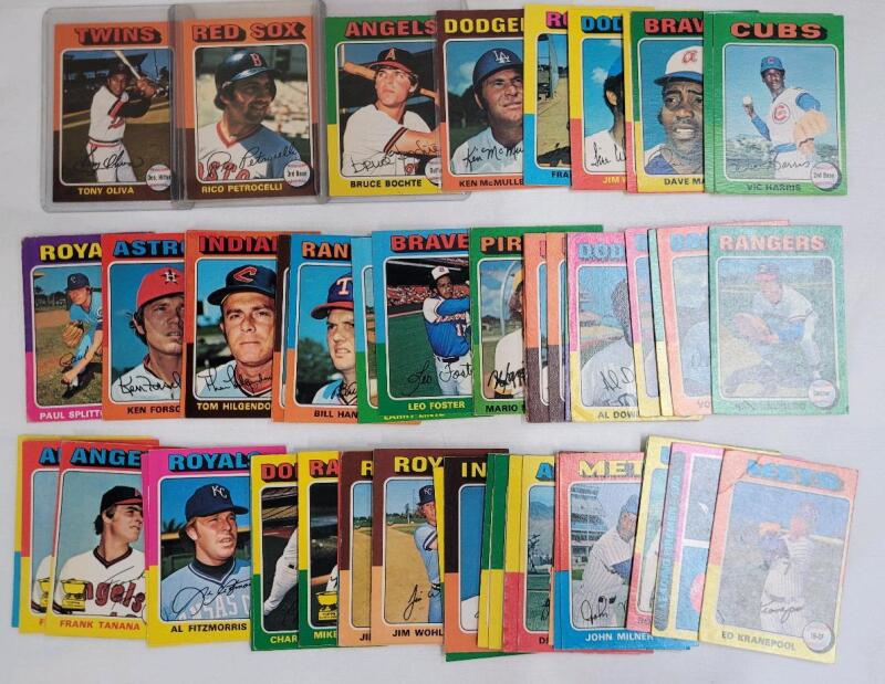 1975 O Pee Chee MLB Baseball Trading Card Singles . 61 Trading Cards