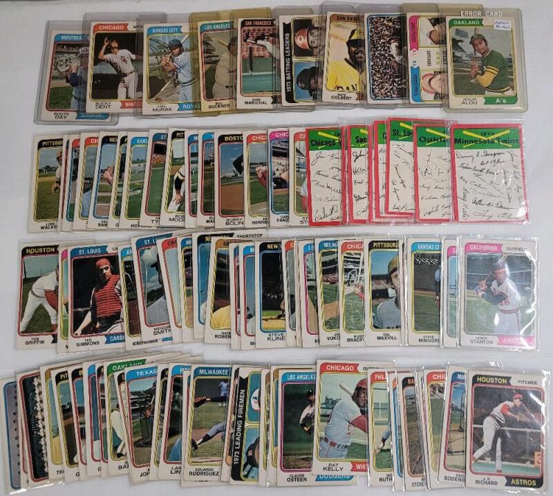 1974 O Pee Chee MLB Baseball Trading Card Singles . 95+ Trading Cards