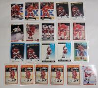Sergei Fedorov Detroit Red Wings NHL Hockey Trading Cards . Includes 1990 Rookie Card . 21 Trading Cards