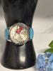 New Hello Kitty Quartz Watch Sanrio Blue Hello Kitty Women's Quartz Watch Analog Display Red Bow - 2