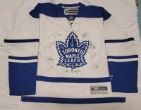 Walter Gretzky Signed Toronto Maple Leafs Jersey plus Eight (8) More Signatures . No COA for Signatures . Size Large Jersey
