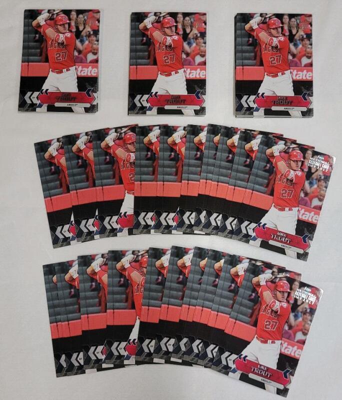 Fifty (50) 2017 Topps Mike Trout National Baseball Card Day Trading Cards , #GPW-MT