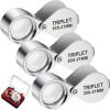 New 3 Piece Magnifying Jewelry Loupes 10x, 20x, 30x Magnification Jewelry, Coins, Gems, Stamps, Watches Second Stock Photo