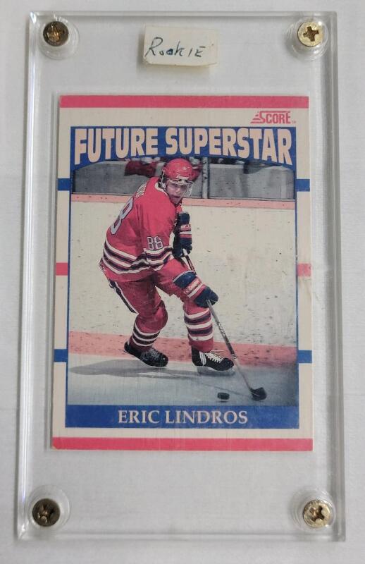 1990-91 Score Eric Lindros #440 Rookie Trading Card .