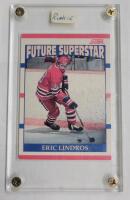 1990-91 Score Eric Lindros #440 Rookie Trading Card .