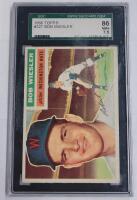1956 Topps Bob Wiesler #327 Graded Baseball Trading Card . SGC Graded 86 NM+ 7.5