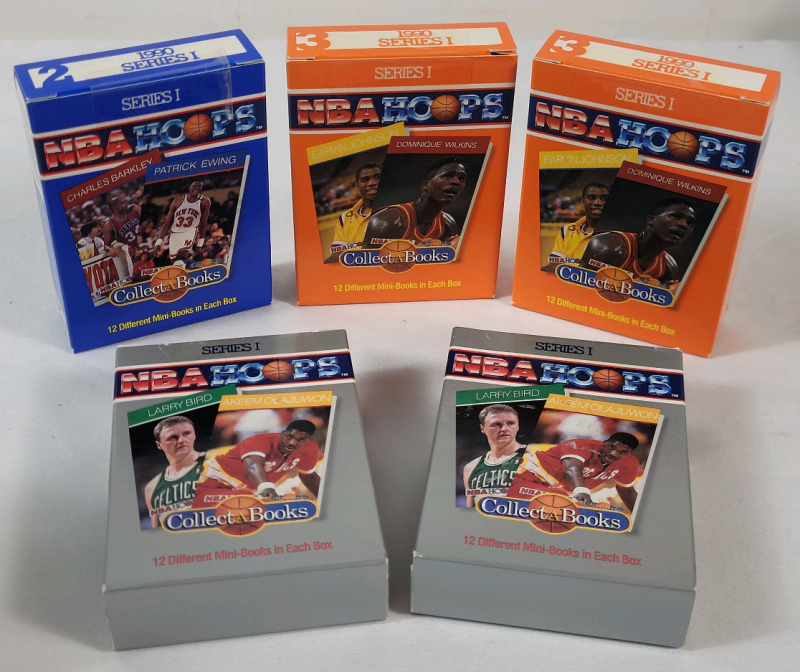 1990 NBAhoops Collect-a-Books Series 1 . Boxes : 2 , 3 & 4