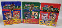 1990 Pro Set NFL Football Collect-a-Book Complete Set , Series 1 , 2 & 3 . All Sealed