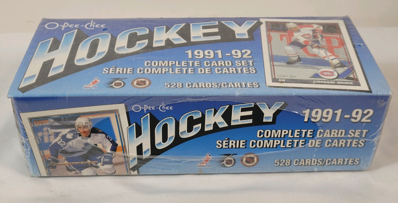 1991-92 O Pee Chee NHL Hockey Trading Card Set , Sealed .