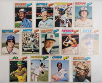 Vintage 1977 O Pee Chee MLB Baseball Trading Card Singles , 13 Trading Cards