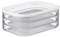 3 New Mepal, Modula Food Storage Boxes with Lid for, Deli and Luncheon Meat, BPA Free, Color - White, 3 X 550ml