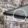 New Hiloruug 9 by 12' Farmhouse Area Rug W23032J Retails for $180 Washable<br/> - 2