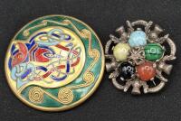 2 Stunning Colourful Brooches