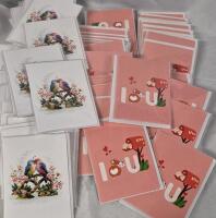 80+ New Cutpopup Pop-up Cards - I Love U & Love Birds