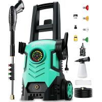 New - TOTING 5000 psi Electric Pressure Washer, 3.3 GPM Power Washer, 4 Quick Connect Nozzle & Foam Cannon&Inlet Hose&Filter, High Pressure Washer for Cars/Fences/Patio/Driveways/Home Cleaning . Retail $220