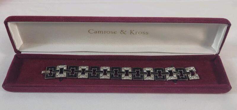 Vintage Camross & Kross Jacqueline Kennedy Bracelet w/Case . Bracelet measures 7" long
