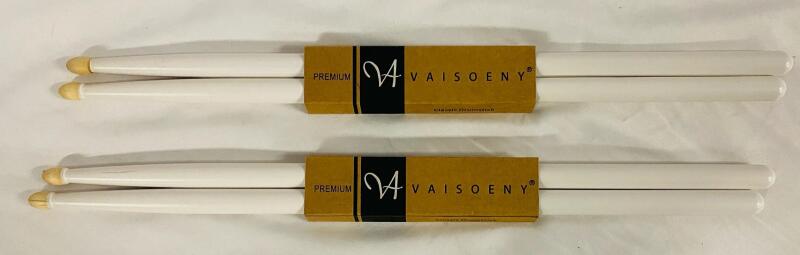 4 Vaisoeny Classic Drumsticks (2 Pairs) Measuring 15.5&rdquo;