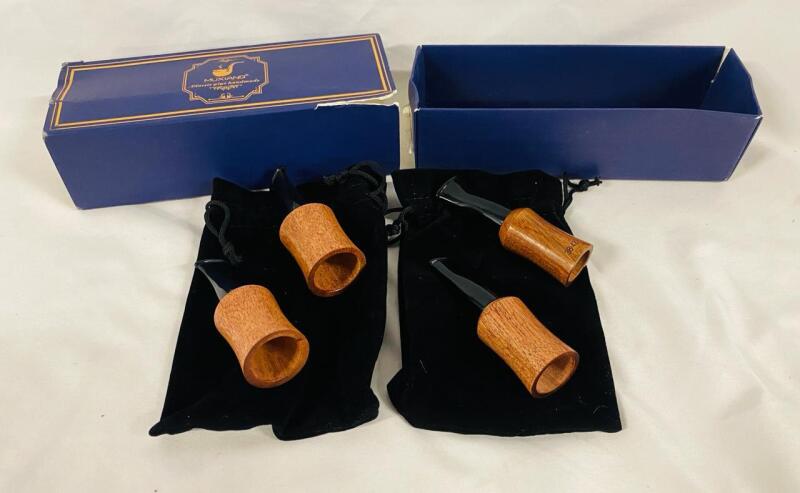 4 Cigar Mouthpiece Holders, Includes 2 Bags - See Photos for Sizes