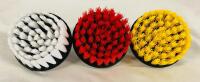3 Drill Brush Attachments for Power Scrubbing of Floors, Tiles, Carpets, and More